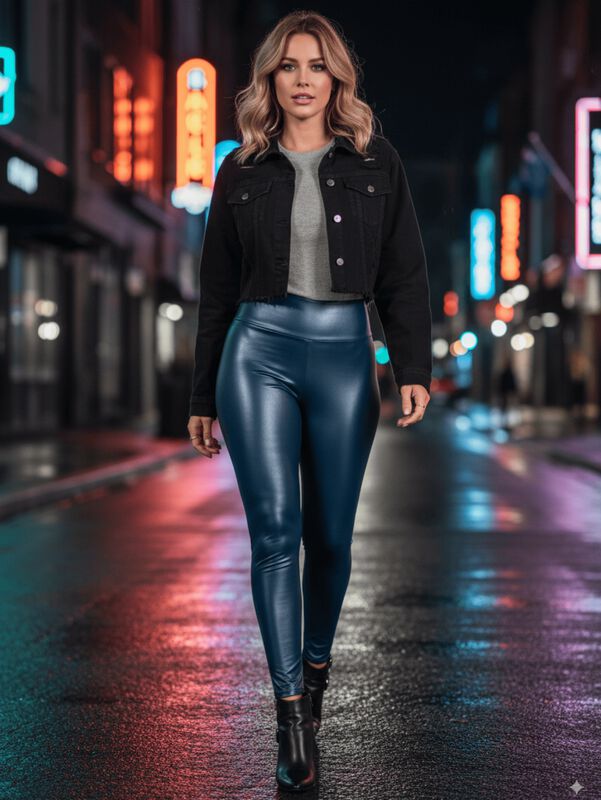 Set de 2 Leggins Moda Elegante LIC-074-PX2 Gris... image number null