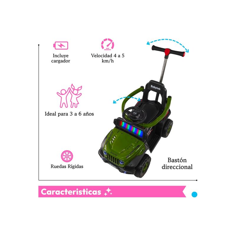 Carro Montable El&eacute;ctrico 3 En 1 Con Control Rem... image number null