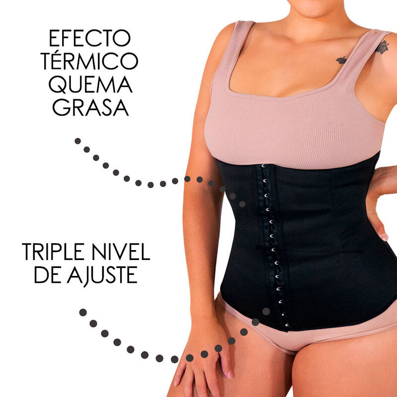 Cinturilla Moldeadora De Látex Natural Negra G image number null