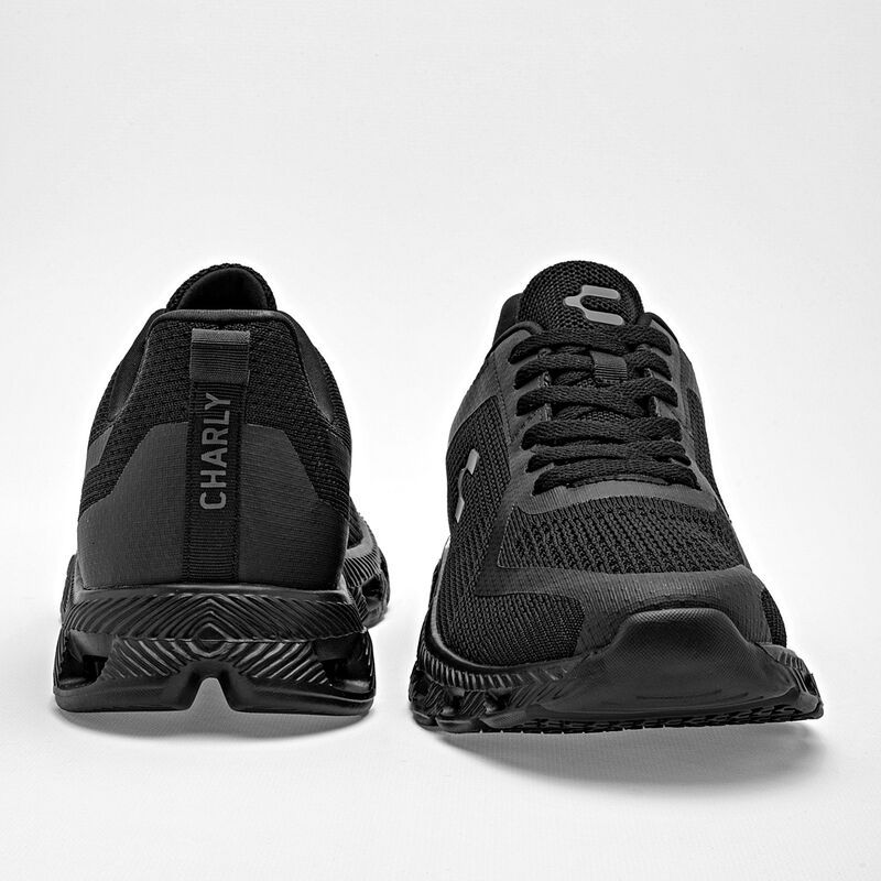 Charly Tenis deportivo para hombre negro, walki... image number null