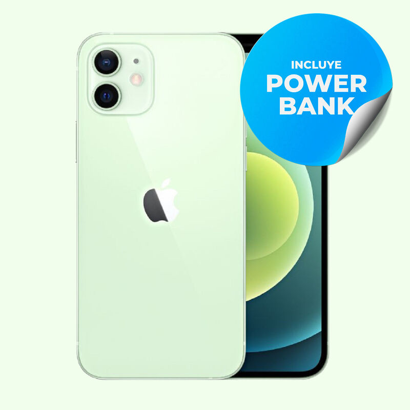 Iphone 12 Reacondicionado 64Gb Verde + Power Ba... image number null