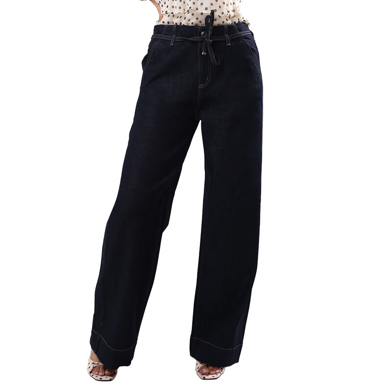 Pantal&oacute;n Rectos Mezclilla Tiro Medio Dama Savi ... image number null