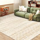 Alfombra Miukiki 147x178 Cm Lavable Beige Antideslizante