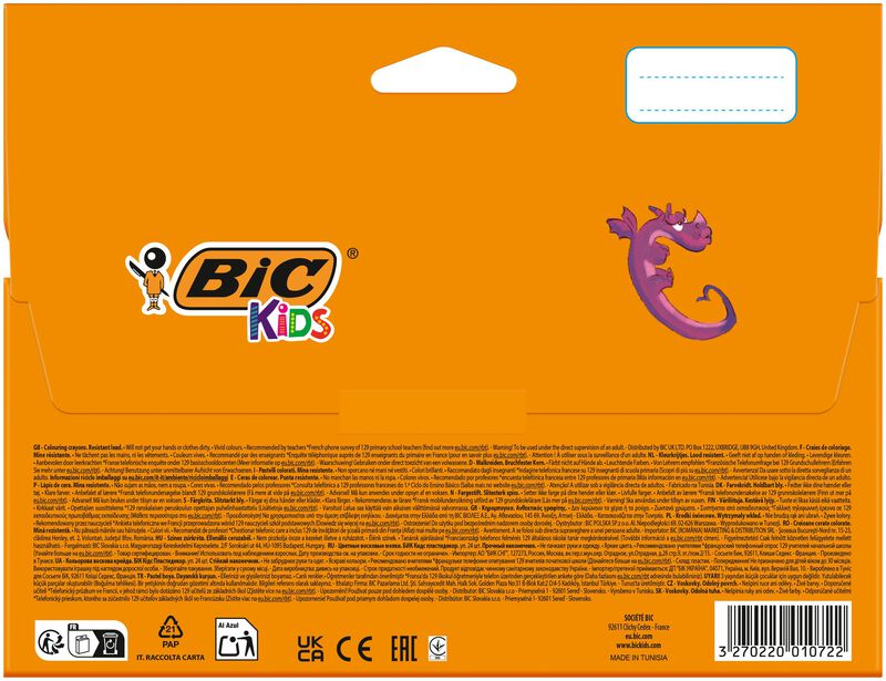 L&aacute;pices De Colores Bic Kids Plastidecor, Paquet... image number null