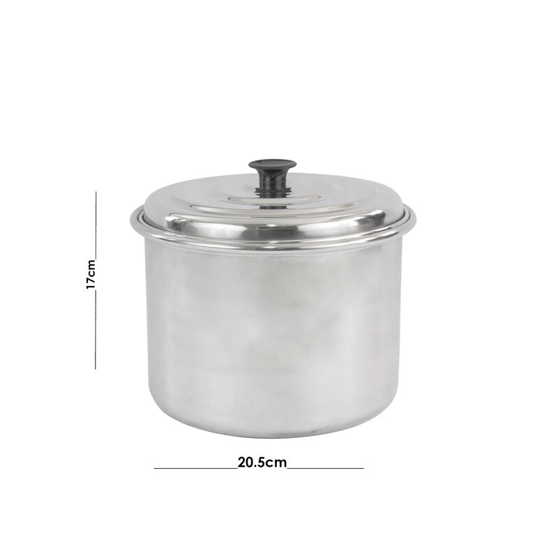 Olla Taquera de Aluminio con tapa image number null