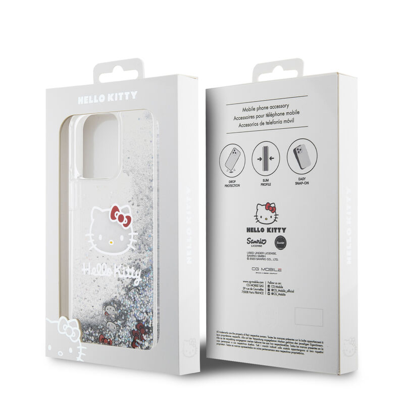 Funda Hello Kitty Glitter Plata Para iPhone 15 ... image number null