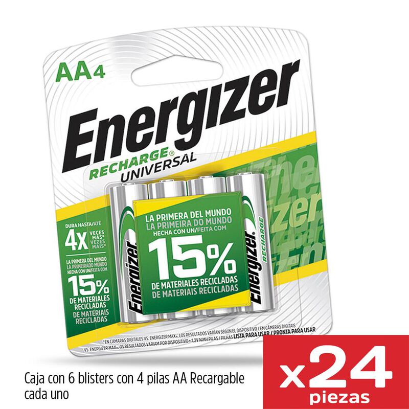 Pilas Recargables Energizer Aa 2000 Mah Blister... image number null