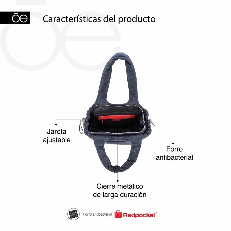 Bolsa Satchel Acolchada En Suede Color Camel image number null