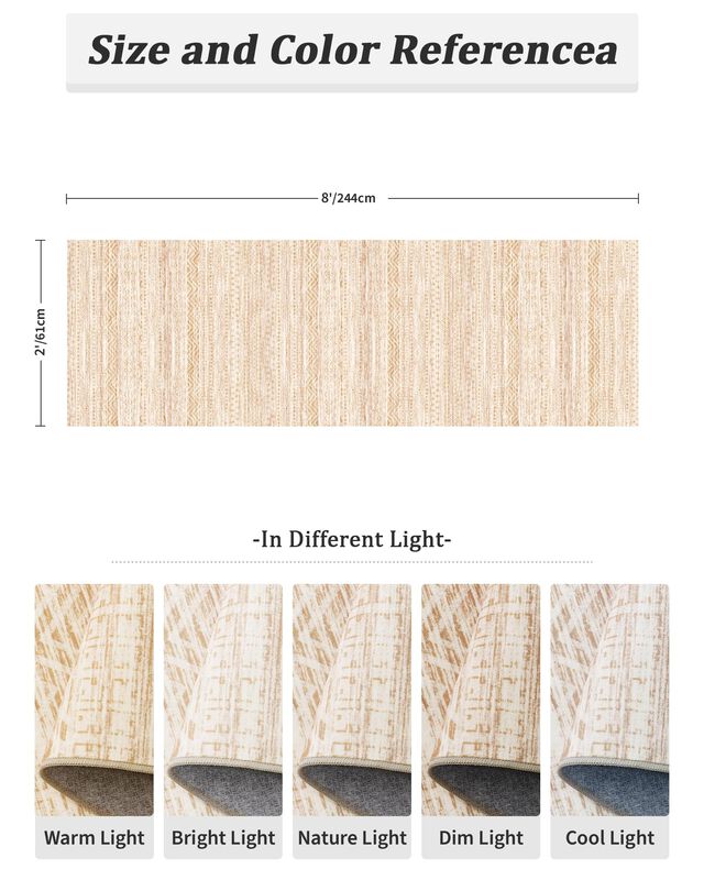 Alfombra Corredor Miukiki 2x8 Lavable Antidesli... image number null