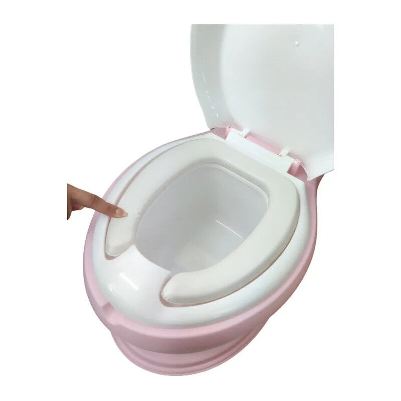 Baño Entrenador Rosa Acojinado Con Sonido Y Ant... image number null