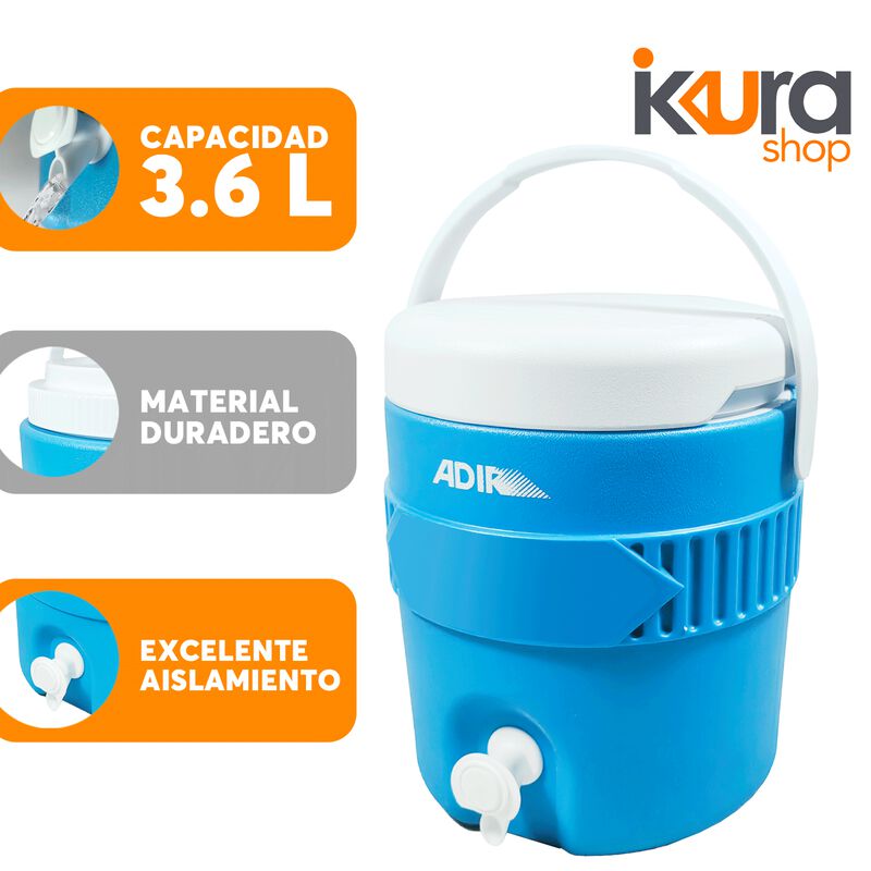 Combo Hieleras 48QT + 2 Termos 3.8L c/u Azul image number null