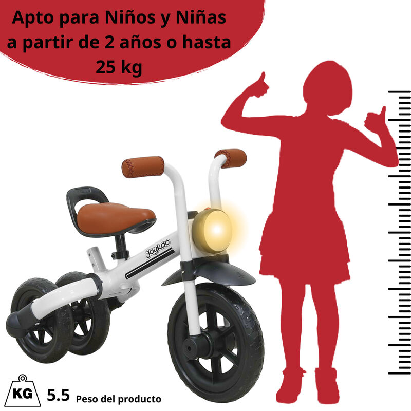 Triciclo 3 En 1 Para Ni&ntilde;os Con Bast&oacute;n, Bici Y B... image number null