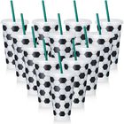 Vaso De Bebida Uiifan 709 ml Con Tapa Y Sorbete Negro