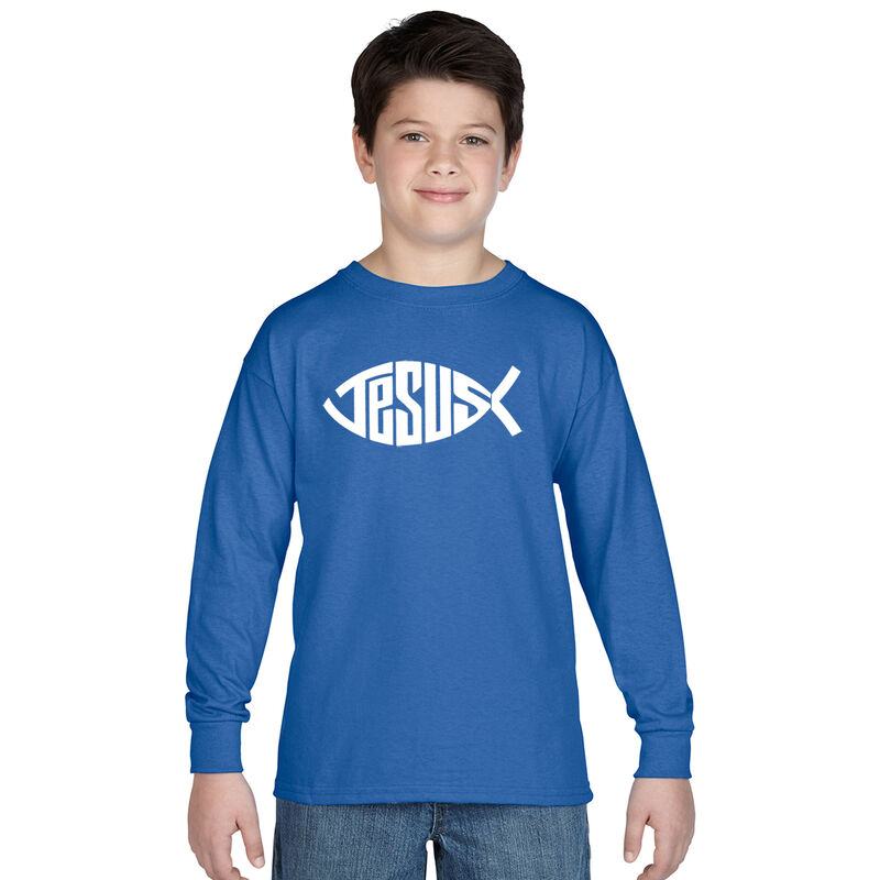 Camiseta De Manga Larga Word Art Para Ni&ntilde;o - S&iacute;... image number null