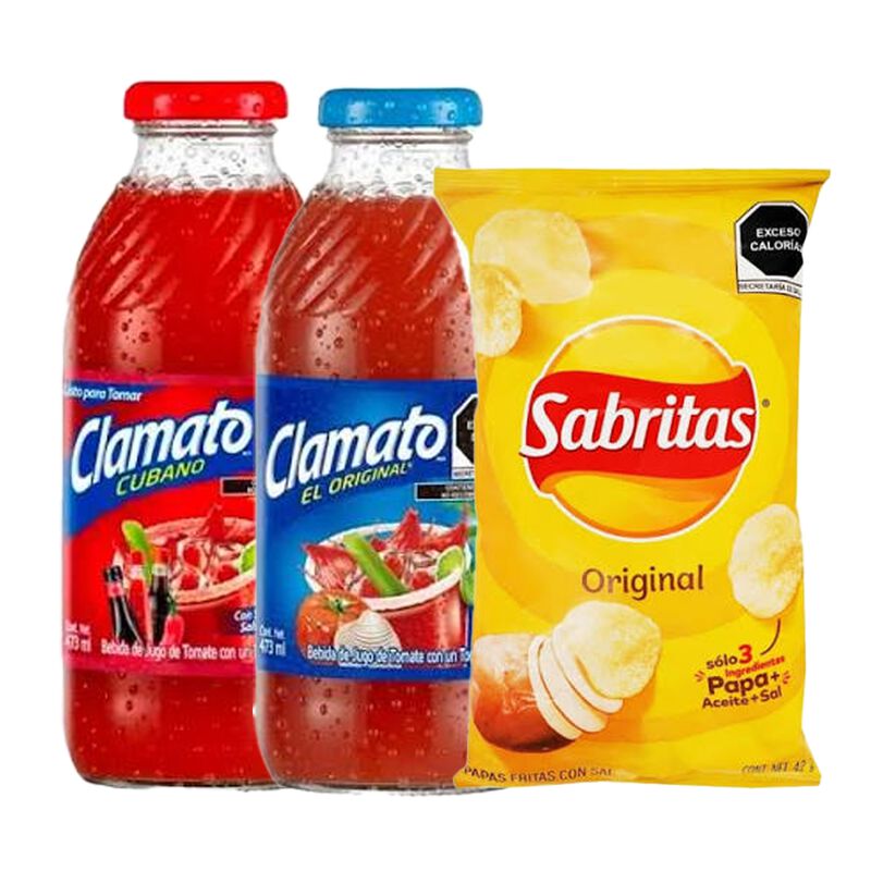 Clamato Cubano 473 Ml + Clamato 473 Ml + Sabrit... image number null