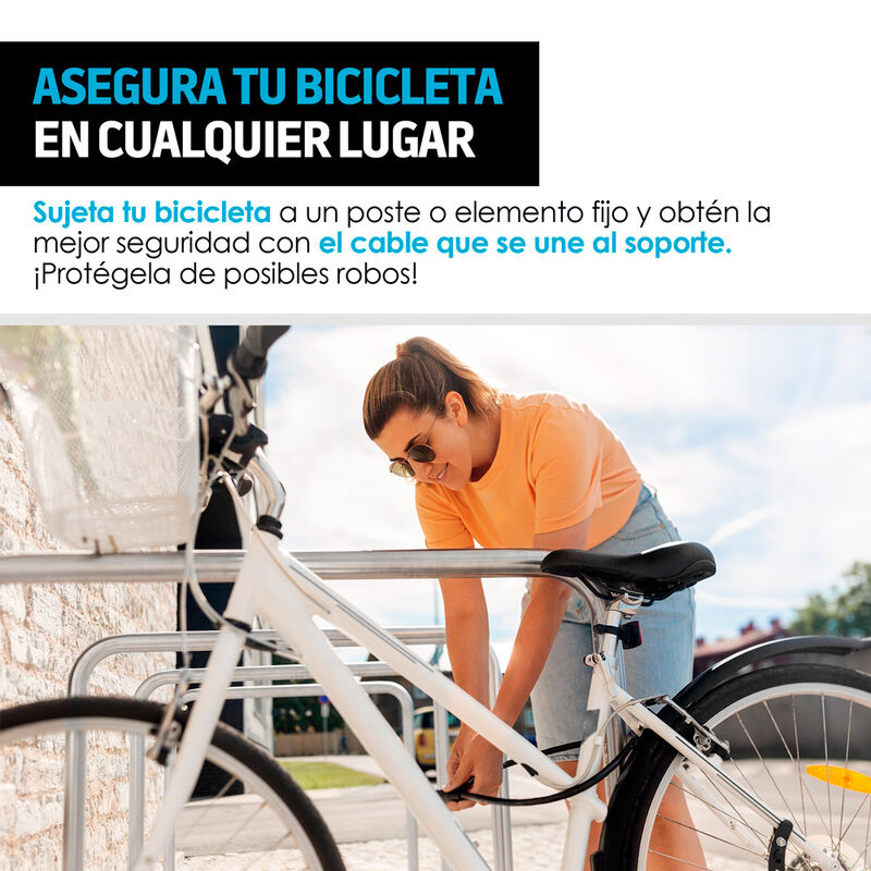 Candado para Bicicleta 1.47m Contra Agua 2 Llav... image number null