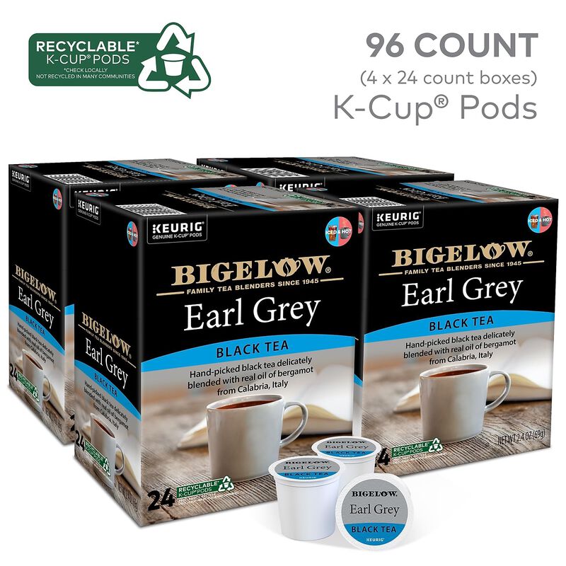 T&eacute; Bigelow Earl Grey En C&aacute;psulas K-cup 24 Unida... image number null