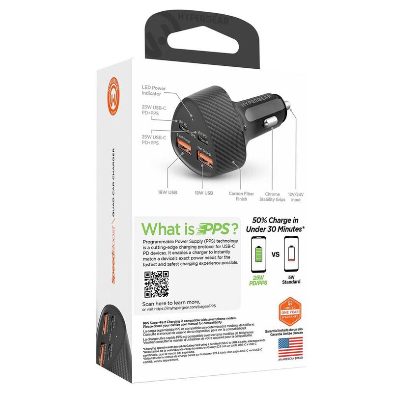 Cargador para Auto Plug In HYPERGEAR 50W ultra ... image number null