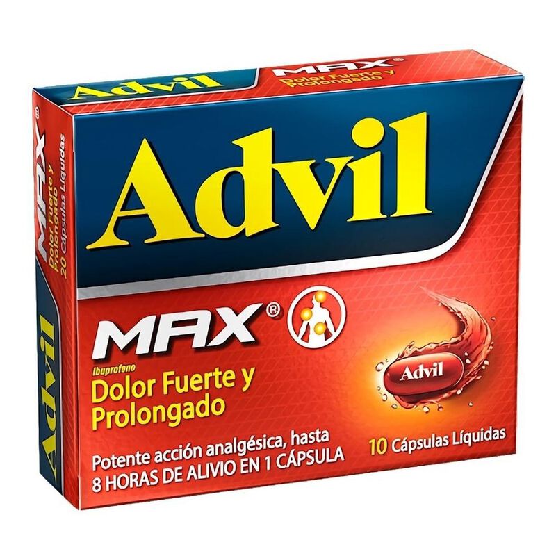 Advil Max 400 Mg 10 C&aacute;psulas image number null