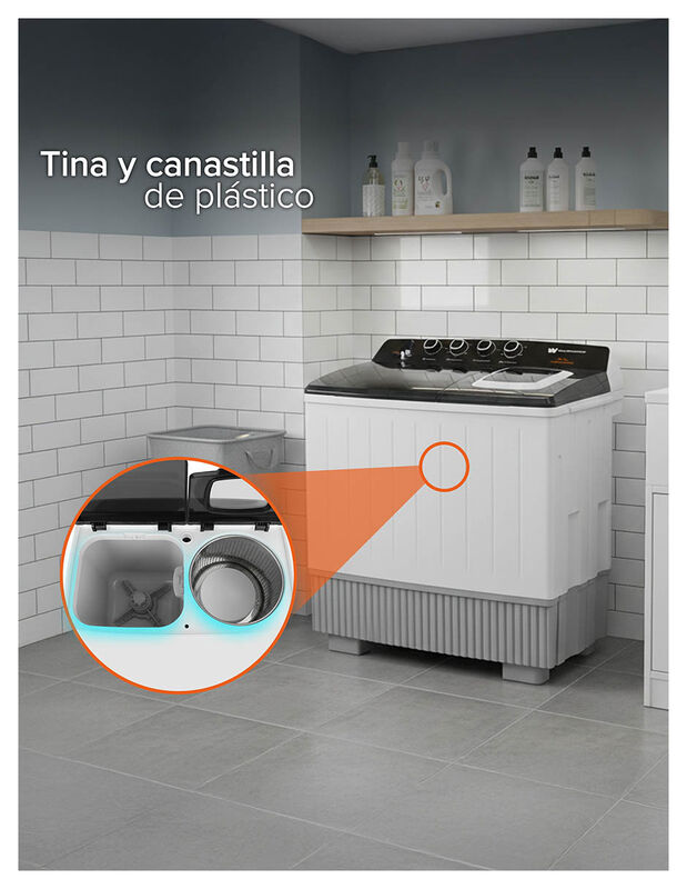 Lavadora Doble Tina  25 Kg  White Westinghouse ... image number null