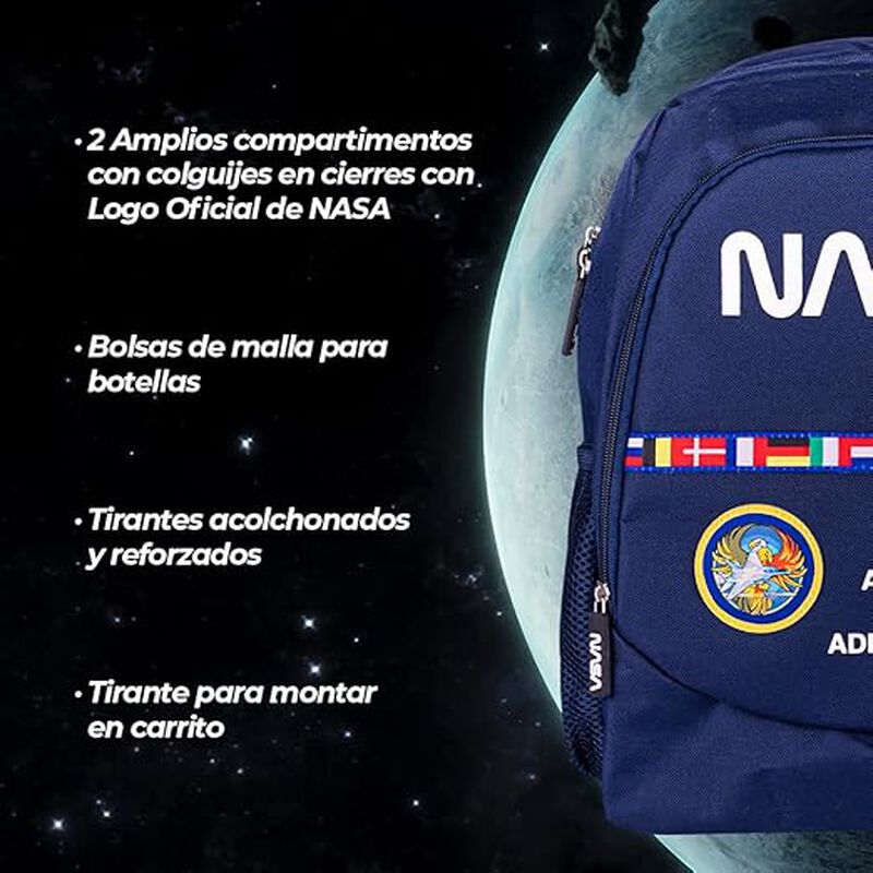 TechZone Mochila NASA Chica Para Ni&ntilde;os image number null