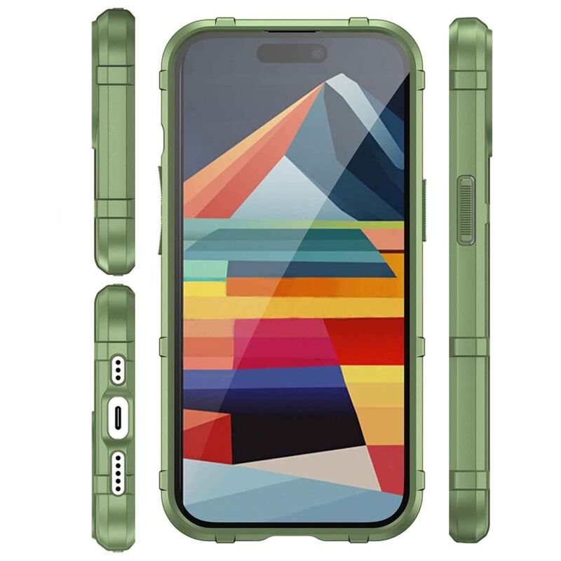 Funda Tekku Rugged Shield Para Iphone 15 Verde image number null