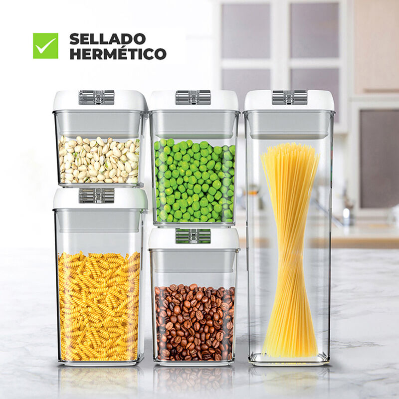 Set de 5 Contenedores de Almacenamiento image number null