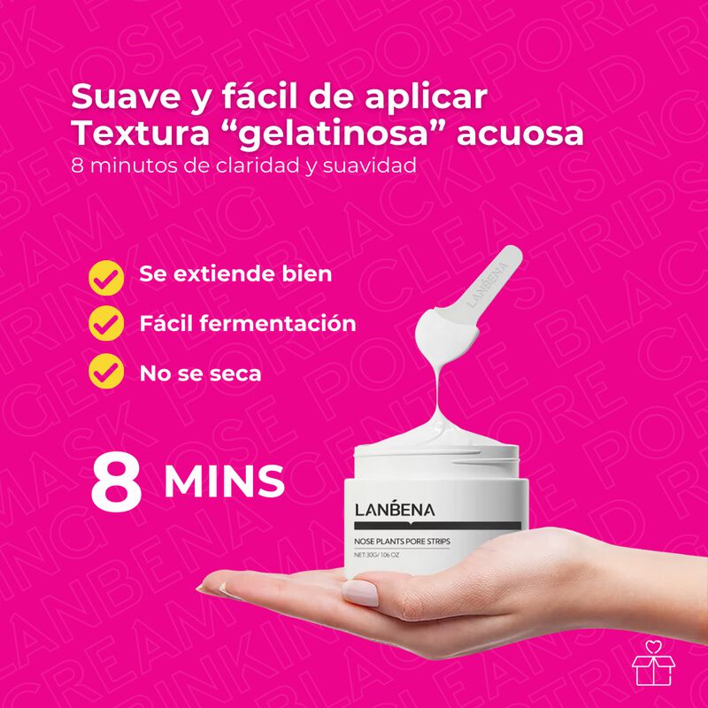 D&uacute;o de Cremas Faciales Lanbena con 60 Tiras par... image number null