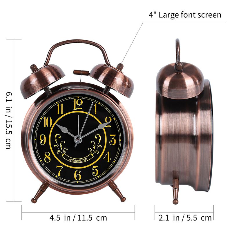 Reloj Despertador Pxy De 10 cm Con Luz Nocturna... image number null