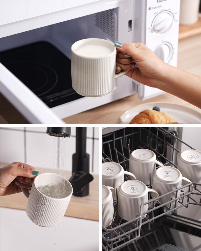 Juego De 6 Tazas De Cer&aacute;mica Famiware 355 ml image number null