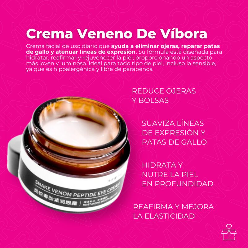 Set de 3 Cremas de Veneno de V&iacute;bora Elimina Oje... image number null