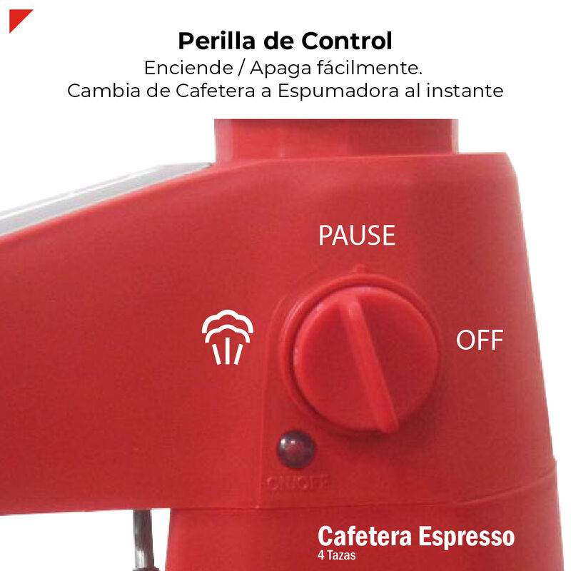 Bogner Cafetera Espresso 4 Tazas Con Espumador ... image number null