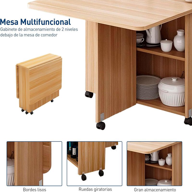 Mesa Plegable de Madera image number null