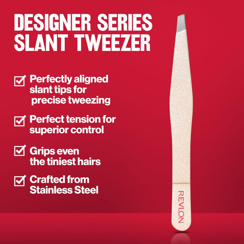 Pinza Revlon Designer Series Slant De Acero De ... image number null