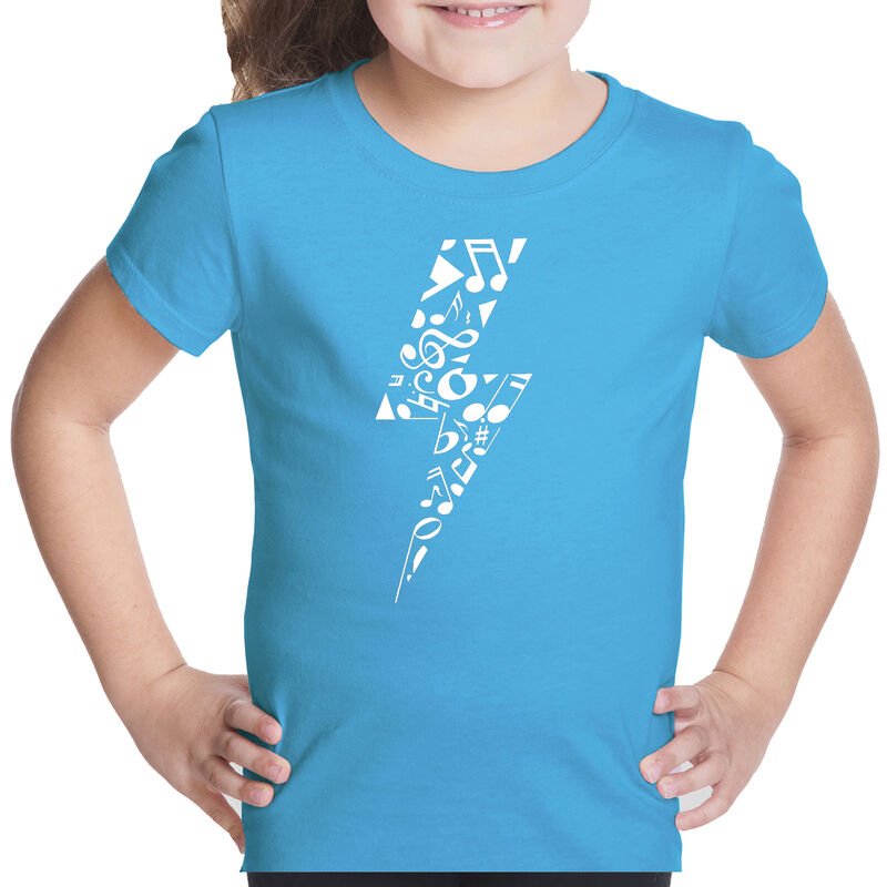 Camiseta Word Art Para Ni&ntilde;a - Rayo - Turquesa image number null