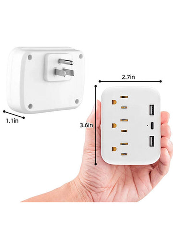 Multicontacto Fratech 2 Tomas CA, 2 Puertos USB... image number null