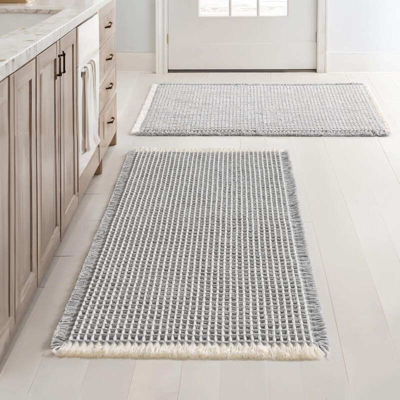Alfombra De Ba&ntilde;o Miulee Con Forma De Gofre, Ant... image number null