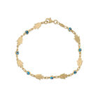Pulsera Ojo Turco Oro Amarillo 14k | Bizzarro