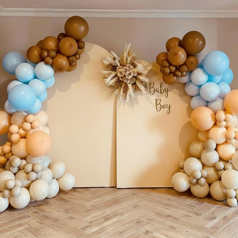 Globos Joyfloat 60 Piezas 30 cm Marr&oacute;n Y Dorado... image number null