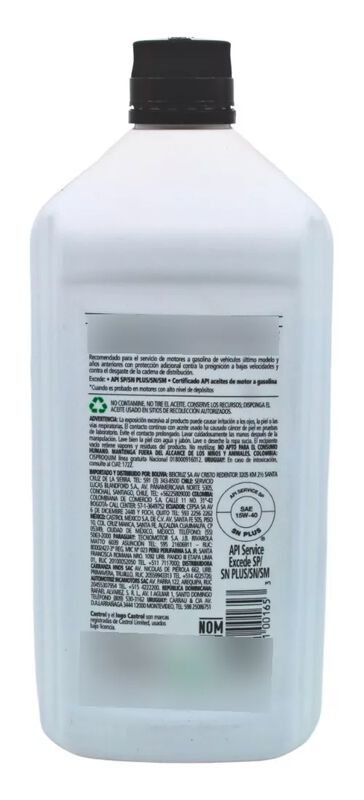 2 Piezas De Aceite Castrol Gtx 15w40 X 946 Ml. image number null