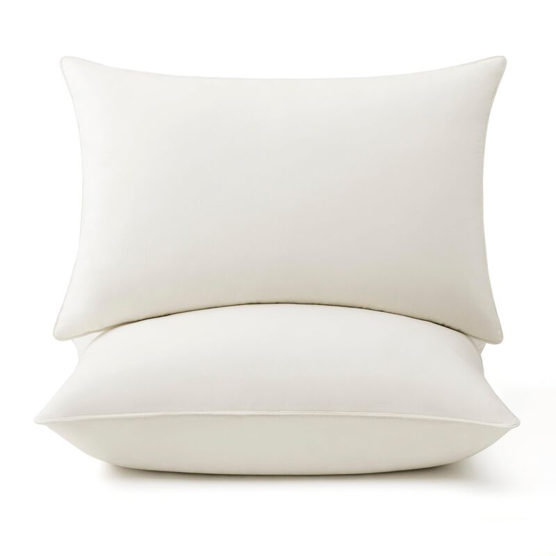 Juego De 2 Plumas De Ganso Pillow Puredown Quee... image number null