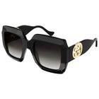 Lentes de Sol Dama GUCCI GG1022S-006 Color Negro Authenticity Certificate Made in Italy