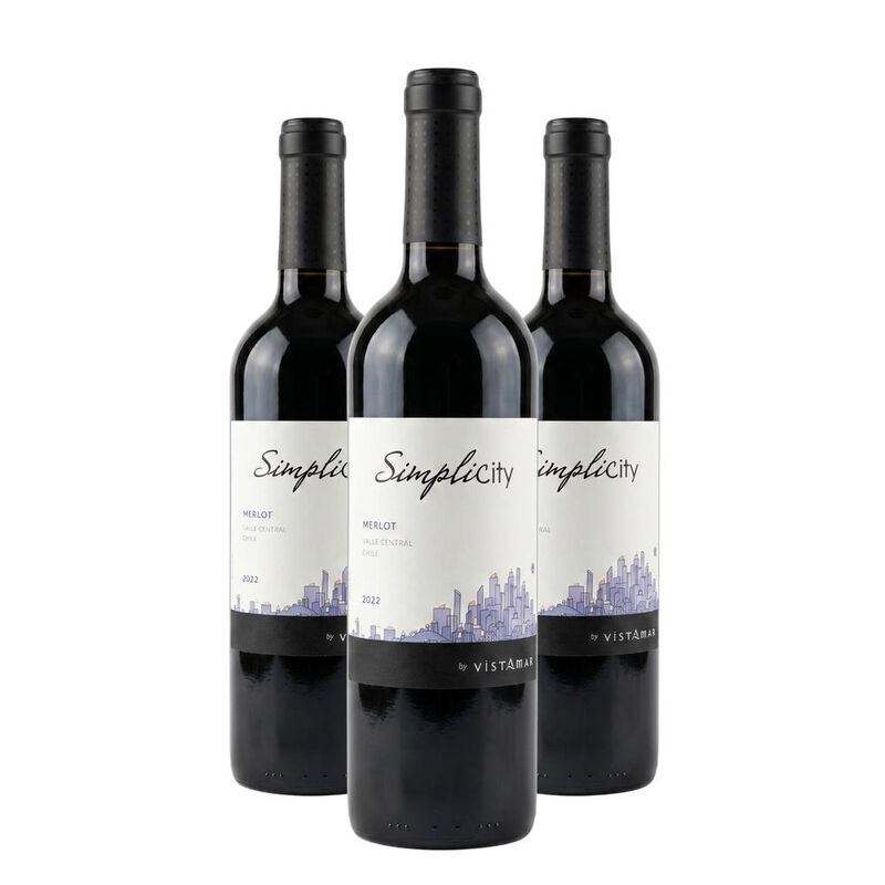Vino Tinto Vi&ntilde;a Vistamar Simplicity Merlot 750m... image number null