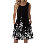 Vestido Casual Mini Floral Zeagoo Sin Mangas