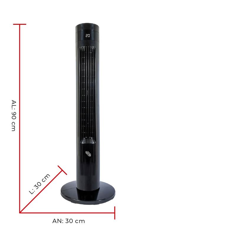 Ventilador De Torre 36", Digital, Con Control R... image number null