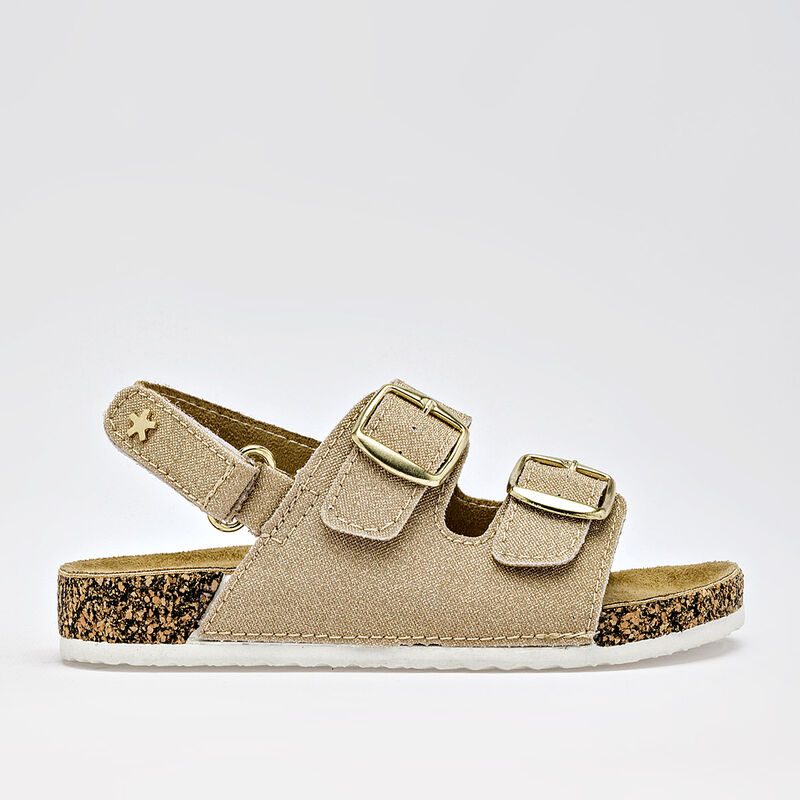 Moramora sandalia para ni&ntilde;a dorado cod 141578-D image number null