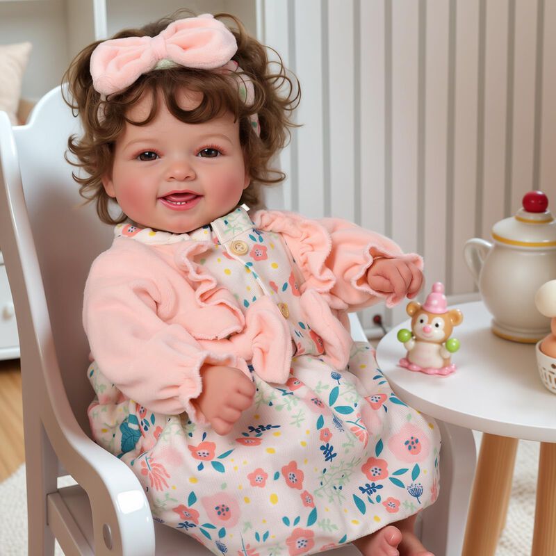 Mu&ntilde;eca Reborn Babeside Bailyn, 43 Cm, Con Pelo ... image number null