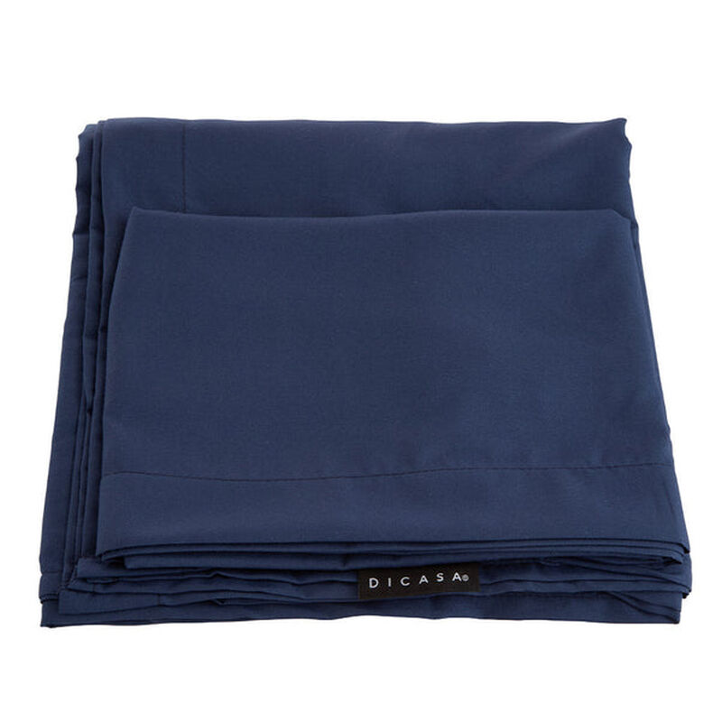 Juego de S&aacute;banas Queen Size Softy Azul Marino image number null