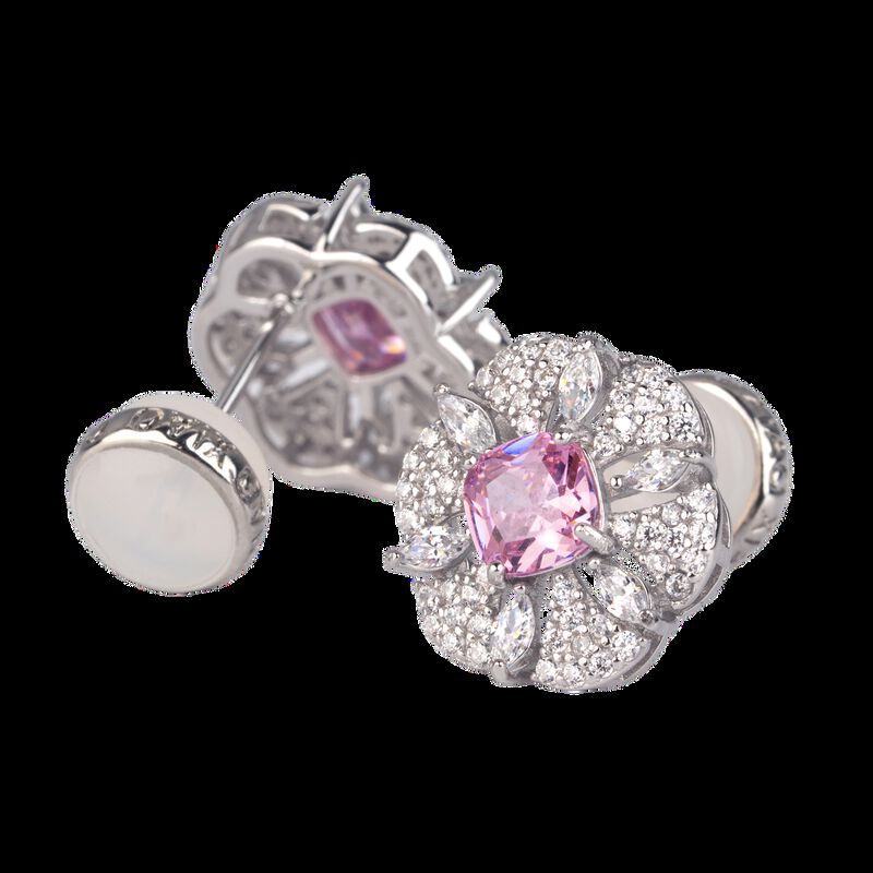 Aretes Fiora Luckyly Plata .925 Con Zirconia C&uacute;... image number null