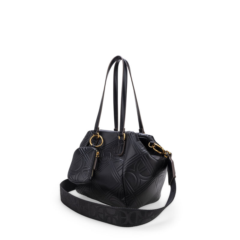 Bolsa Tote Chica Con Monedero Color Negro image number null